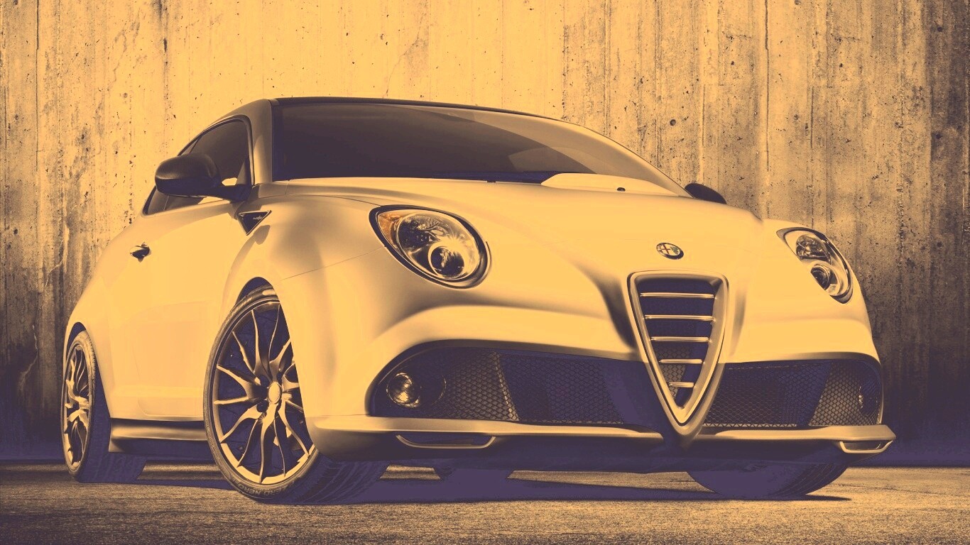 Alfa-Romeo вид спереди обои