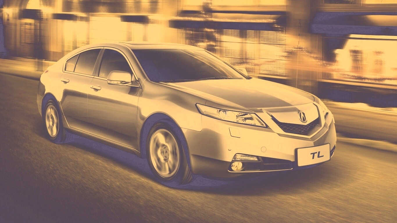 Acura в движении обои