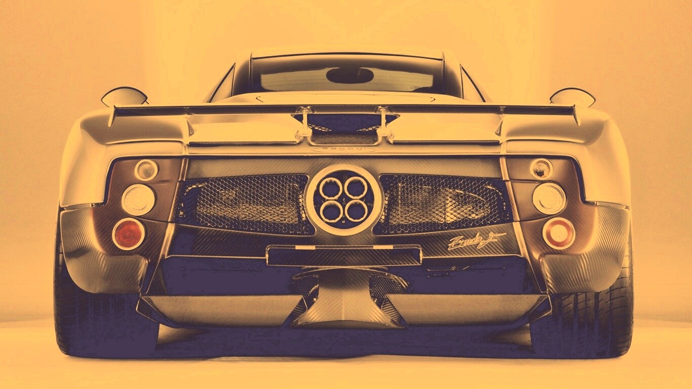 Pagani Zonda сзади обои