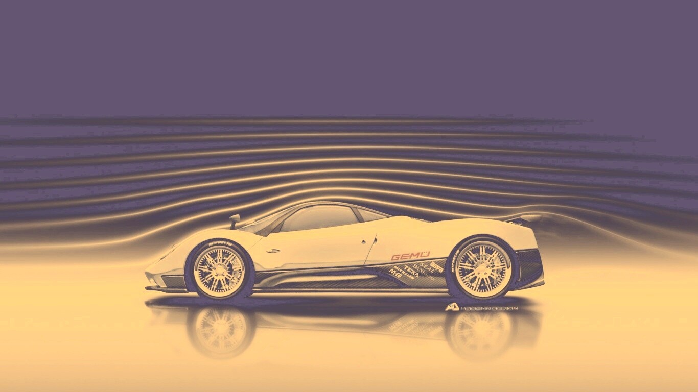 Аэродинамика Pagani Zonda обои
