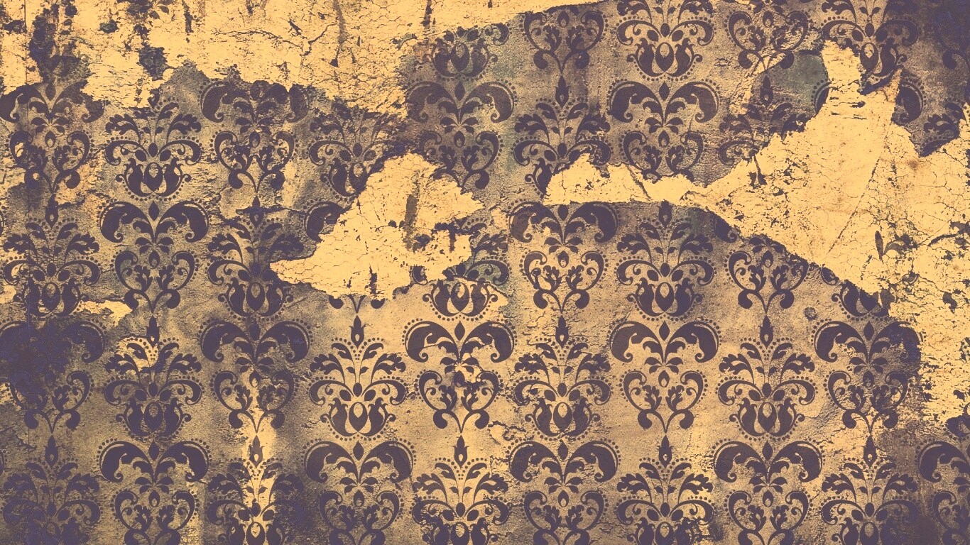 Рваные винтажные обои и штукатурка обои