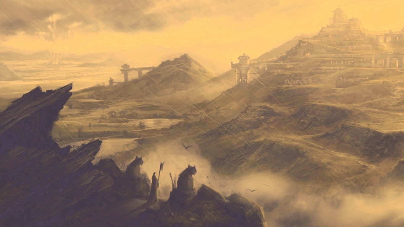 Пейзаж из Dragon Age 2 обои