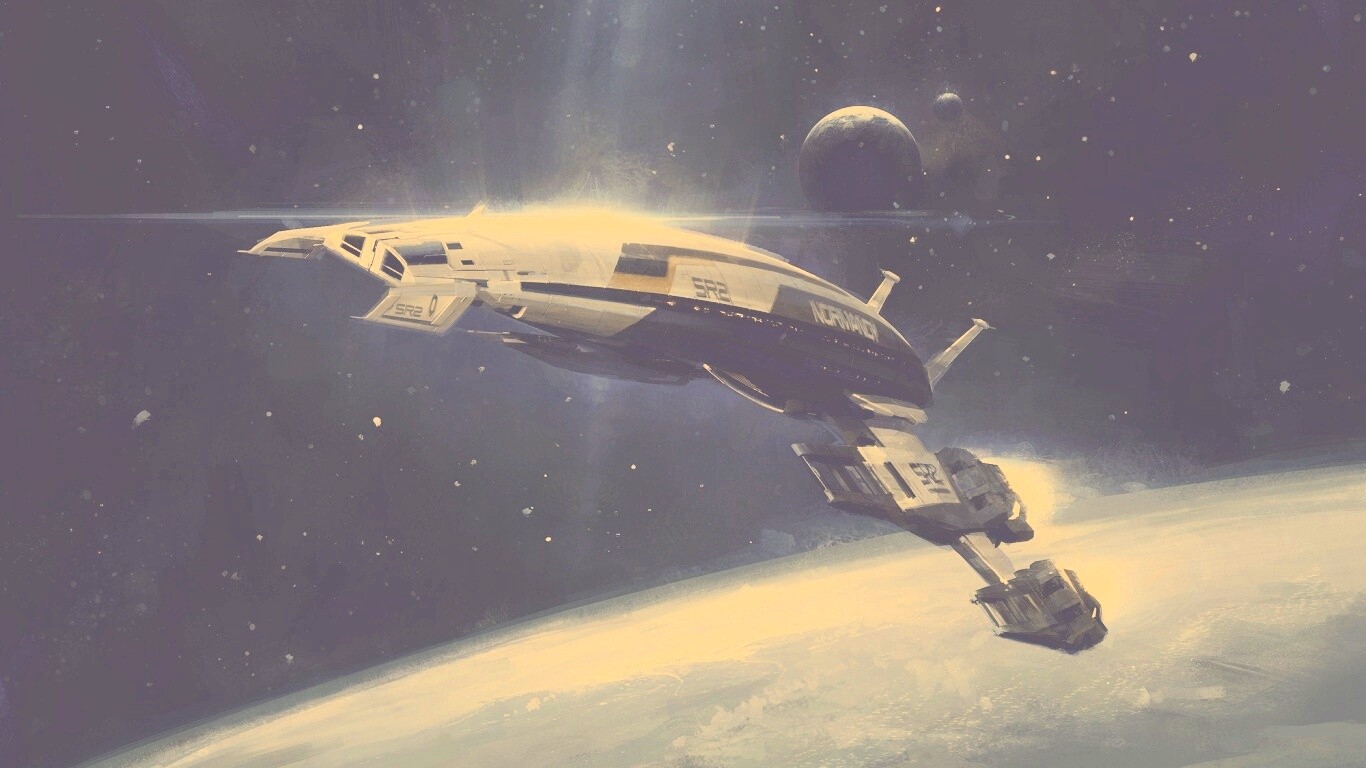 Корабль Normandy обои
