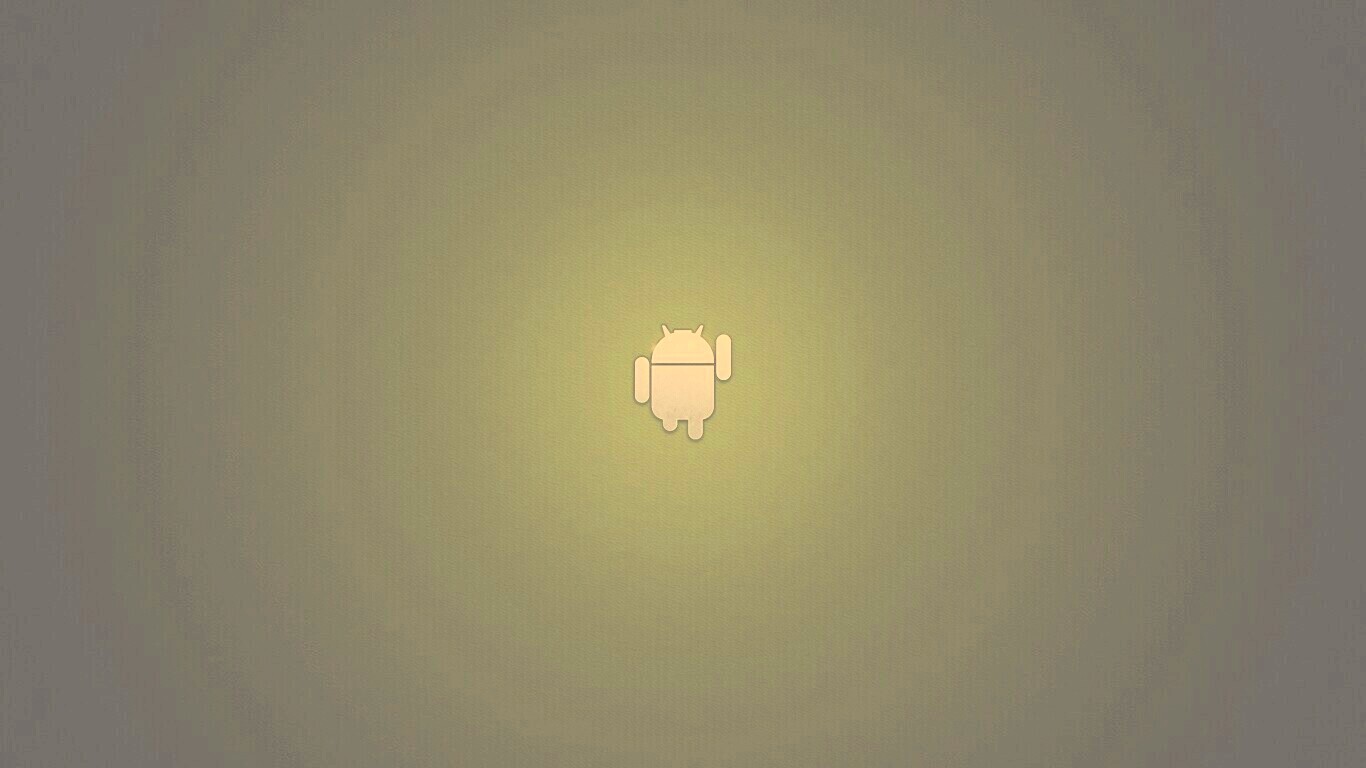 Логотип Android на зеленом фоне обои
