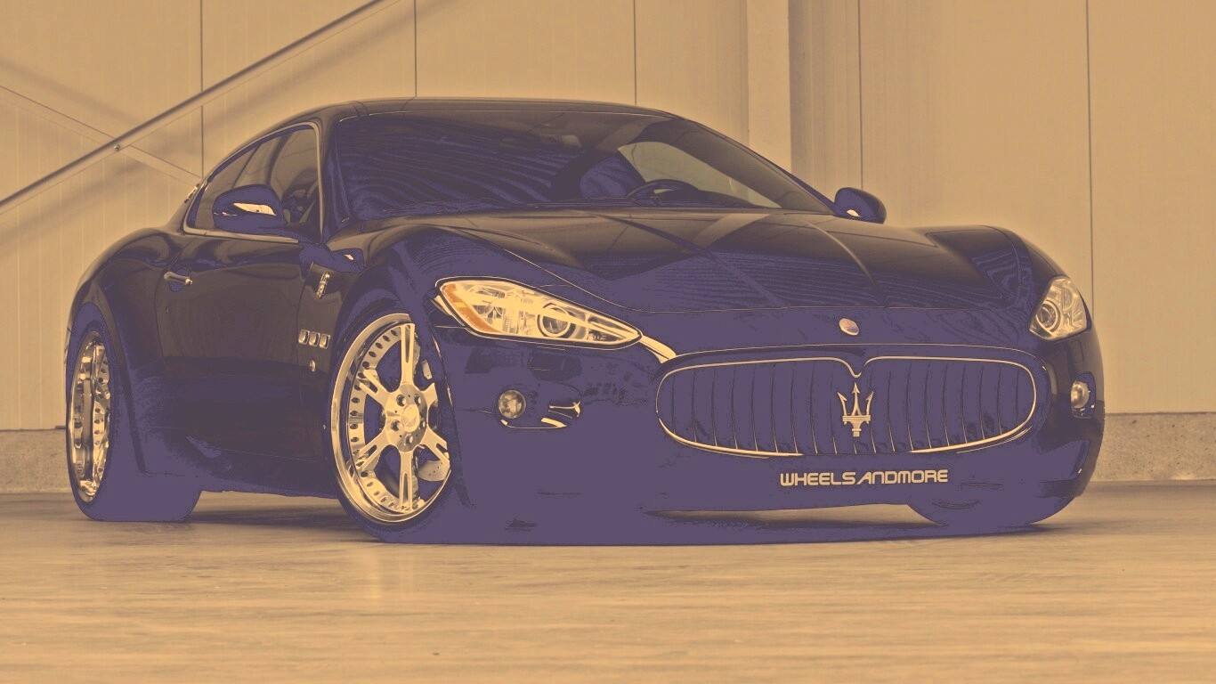 Черная мазерати Gran Turismo обои