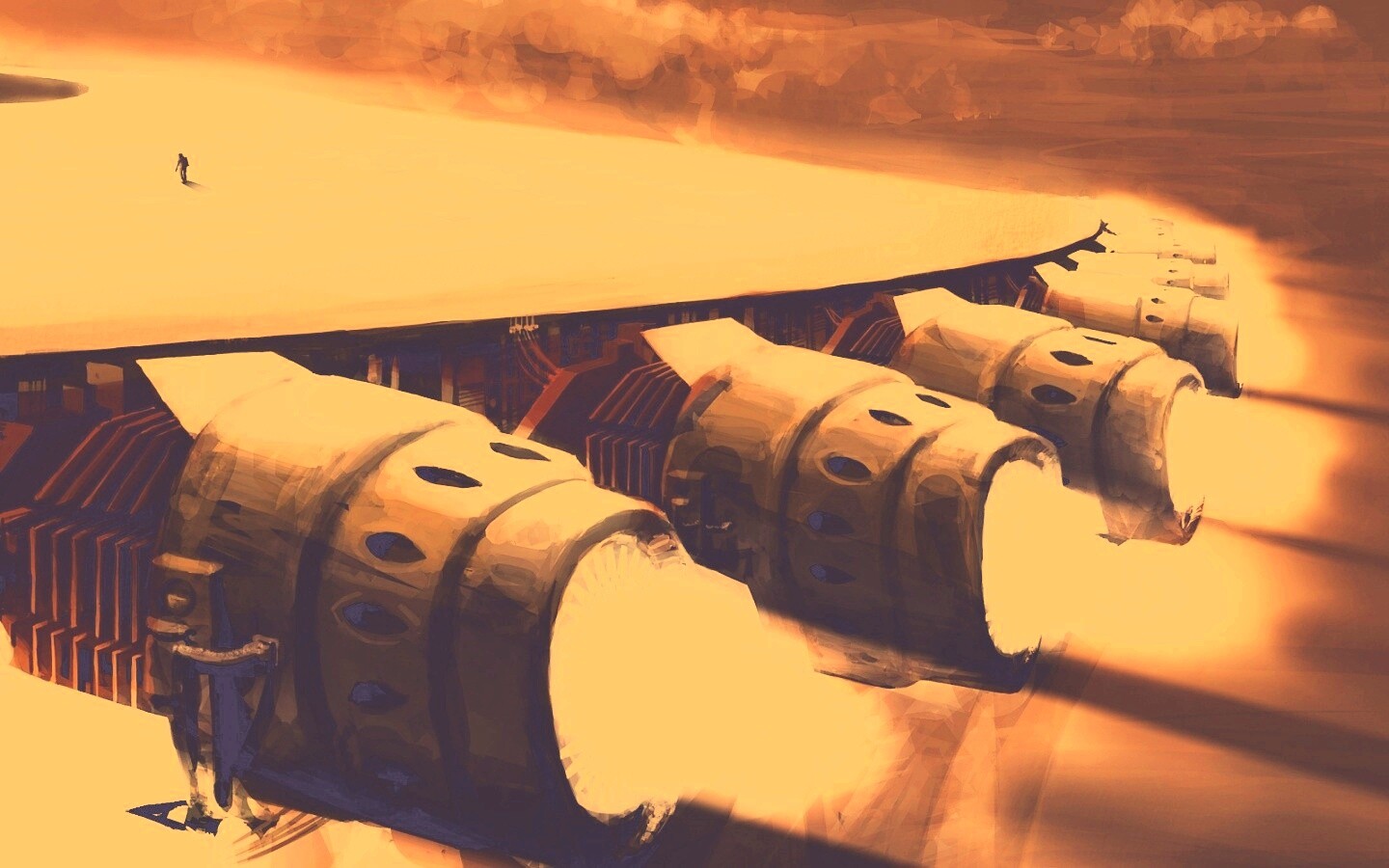 Разгон космического корабля обои