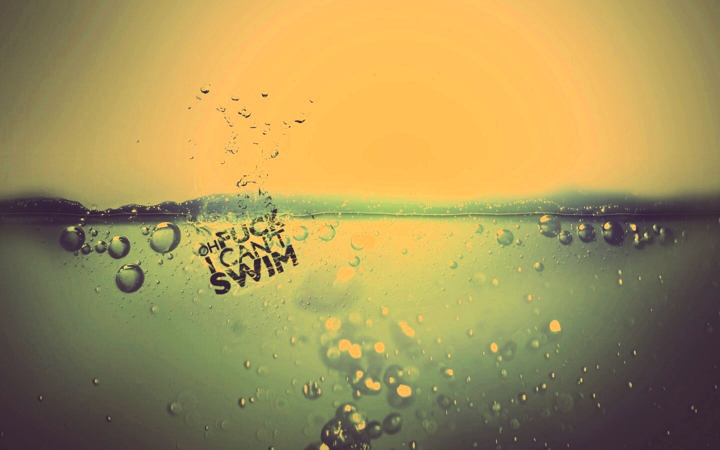 Oh fuck i cant swim обои
