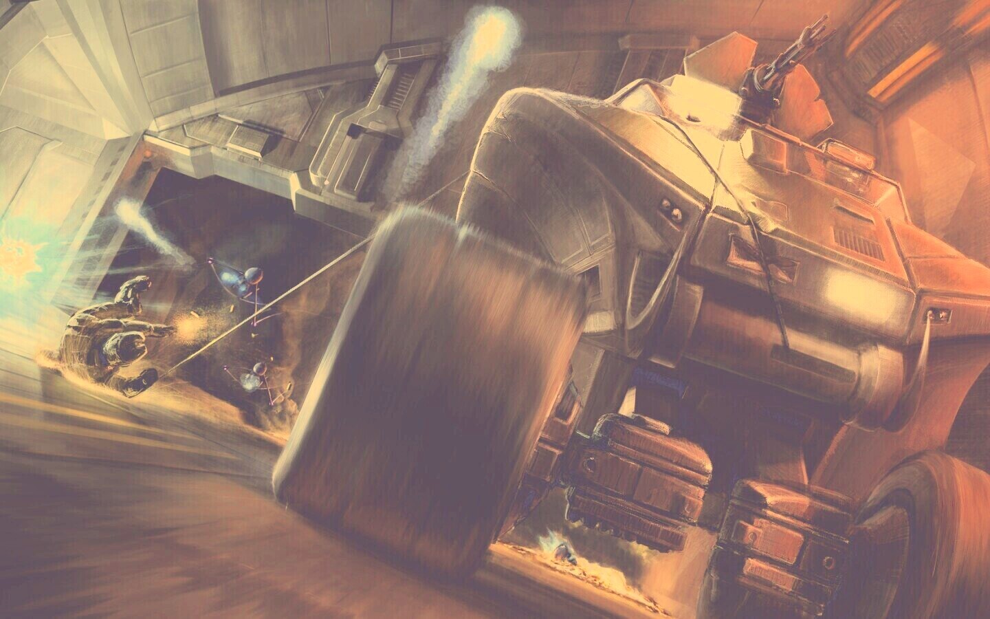 Погоня в Halo обои