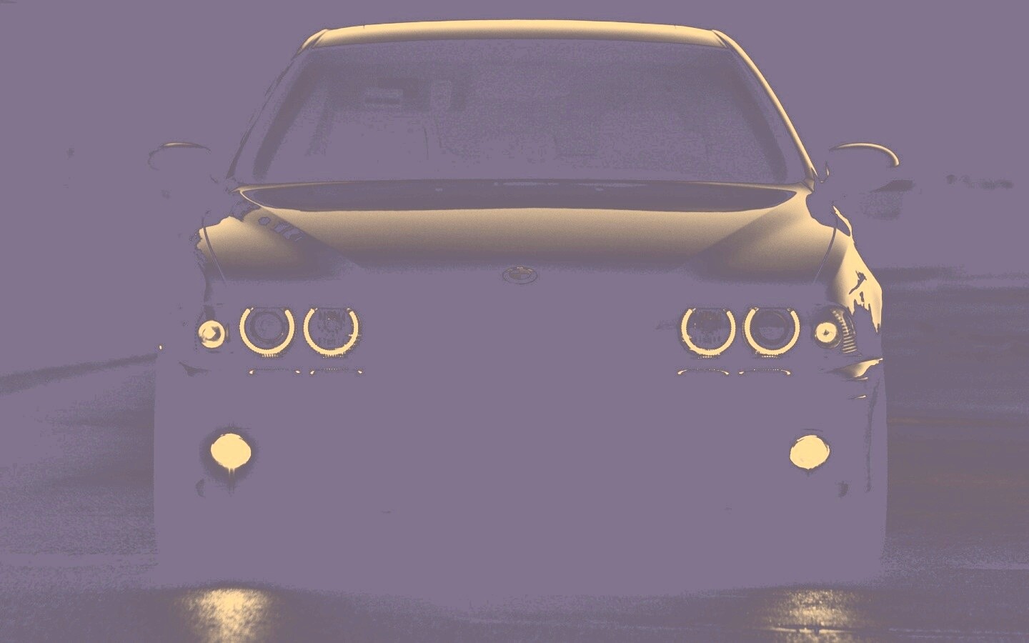 Чёрный BMW обои