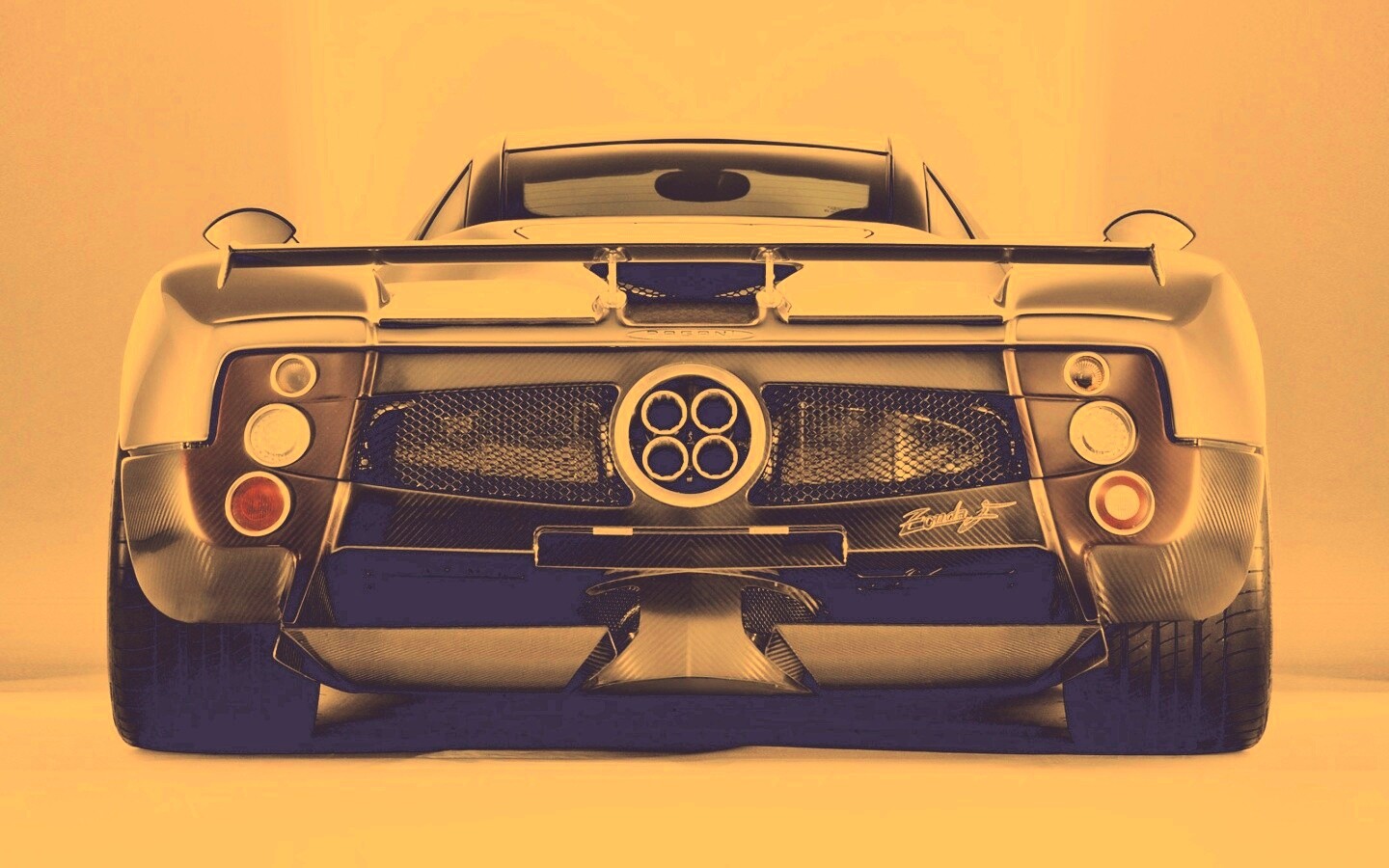 Pagani Zonda сзади обои