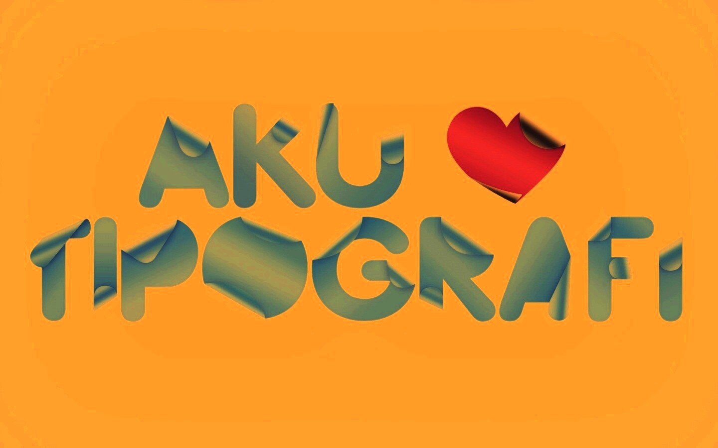 Любовь к типографика обои