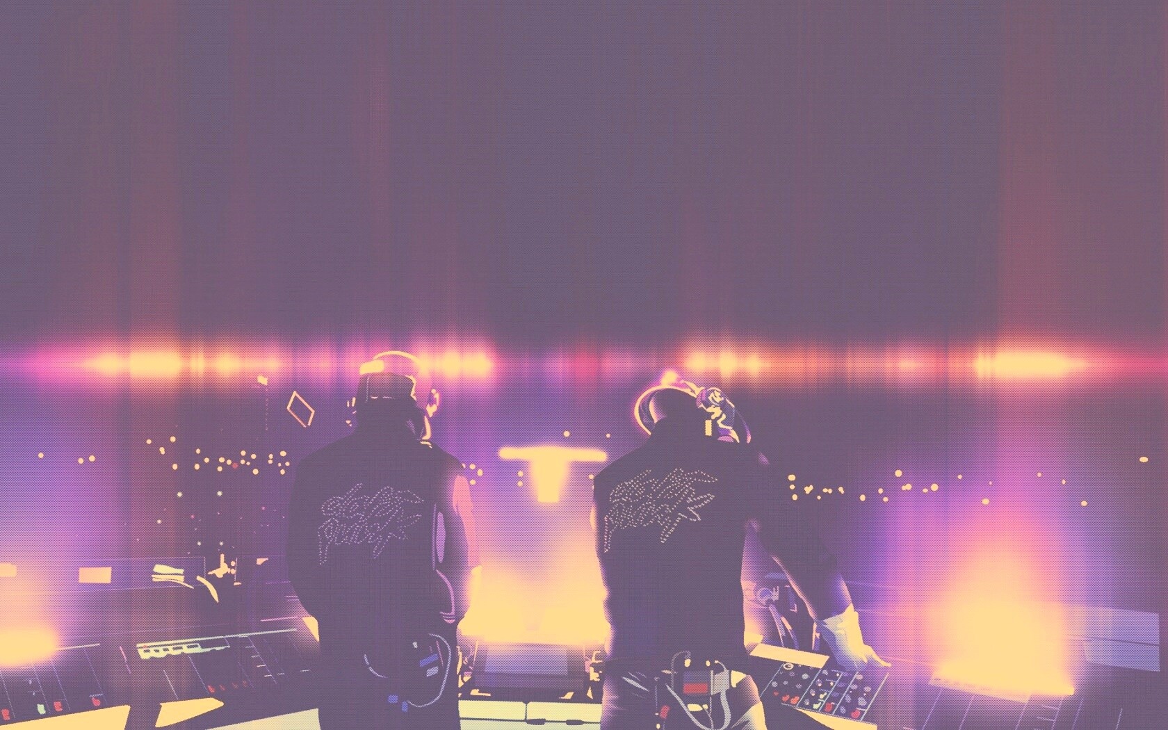 Концерт Daft Punk обои