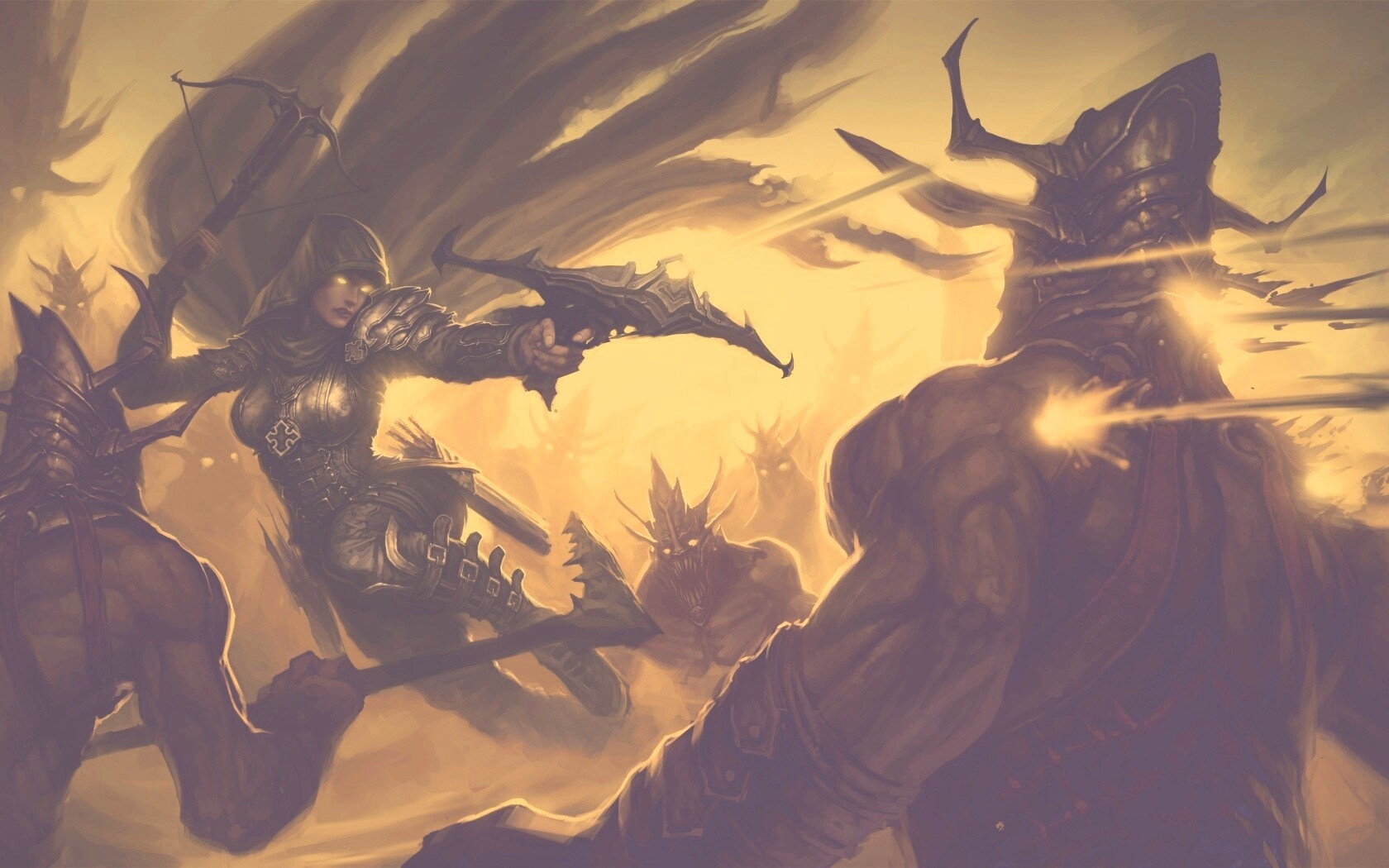 Охотник на демонов из Diablo 3 обои