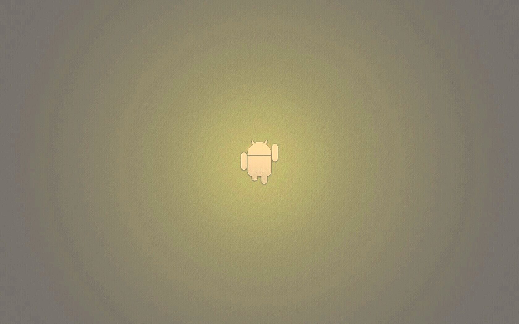 Логотип Android на зеленом фоне обои