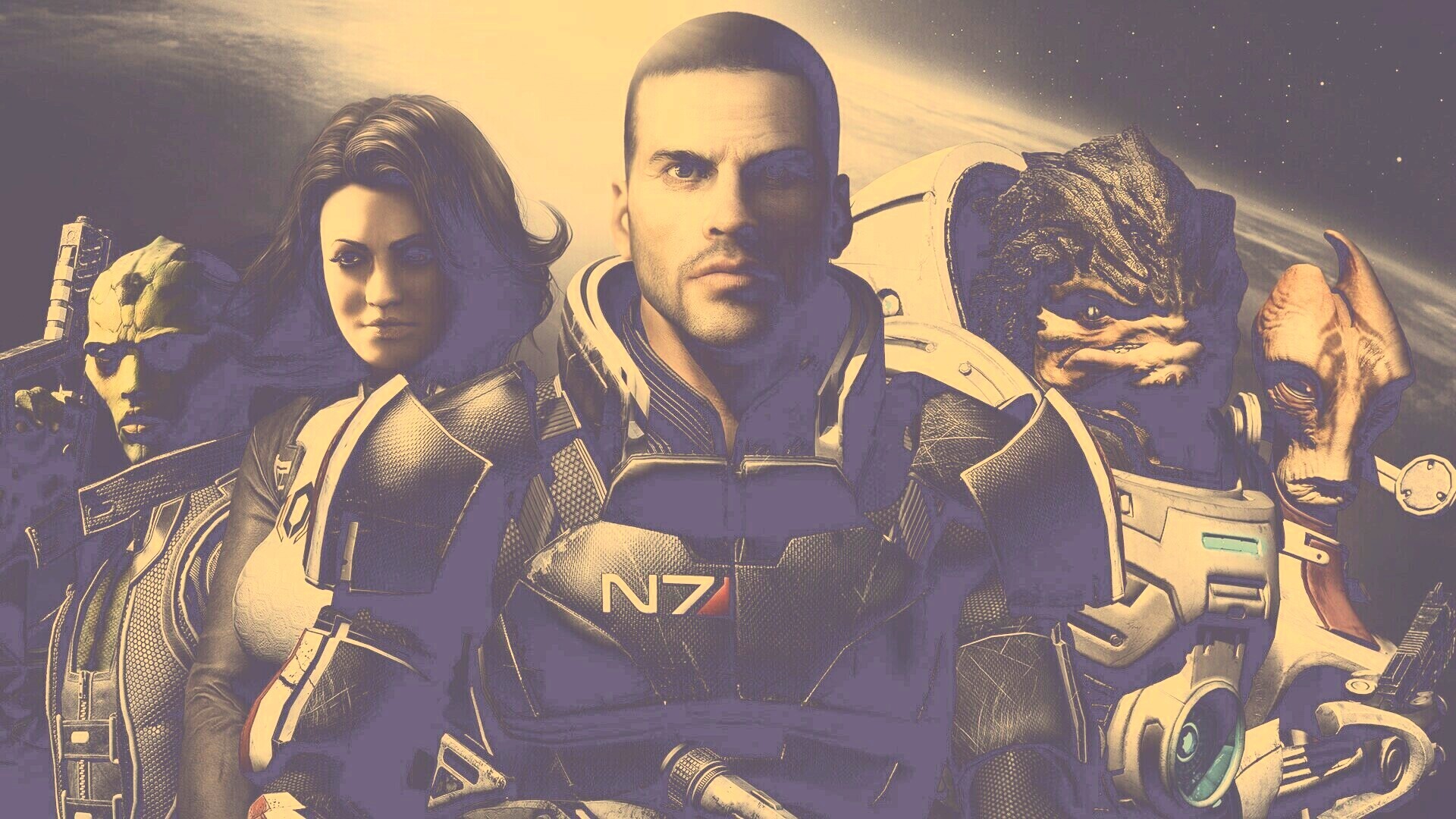 Mass Effect N7 обои