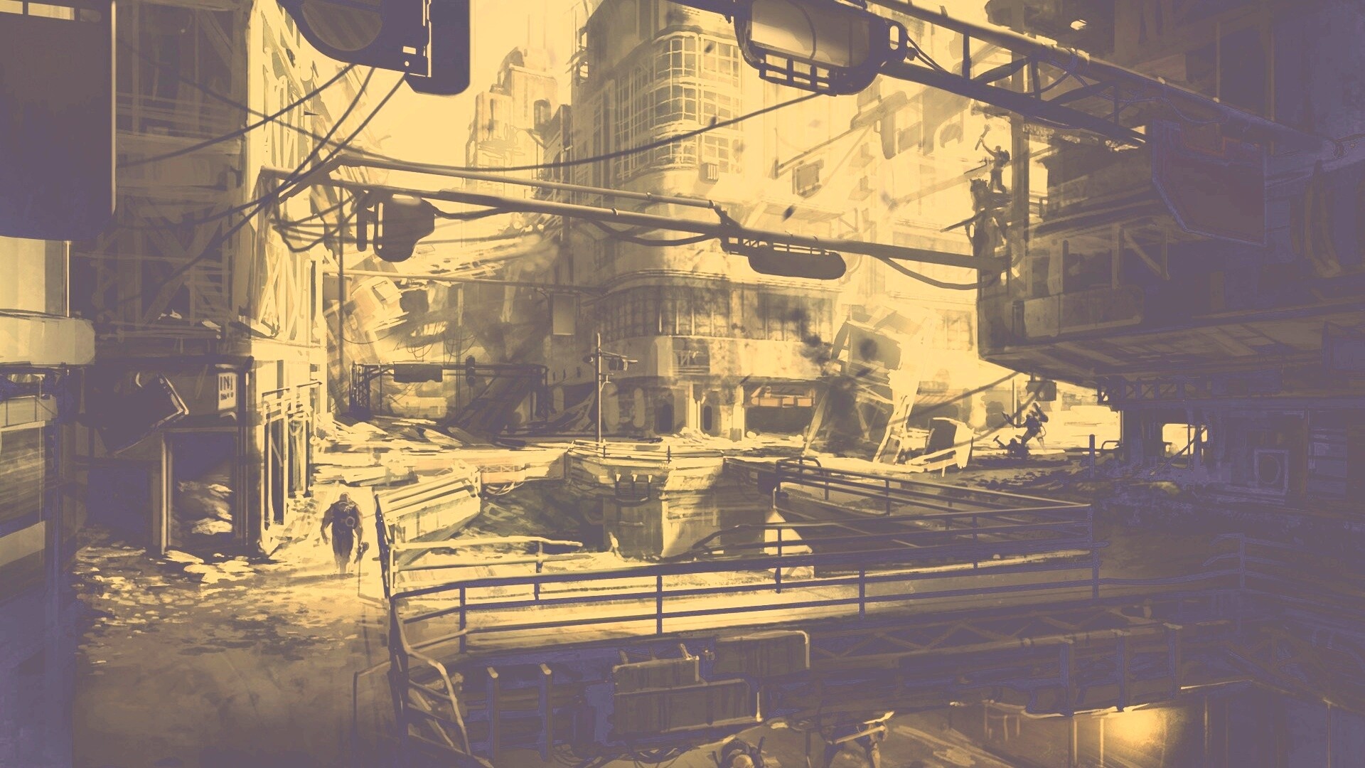 Локация из Fallout 3 обои