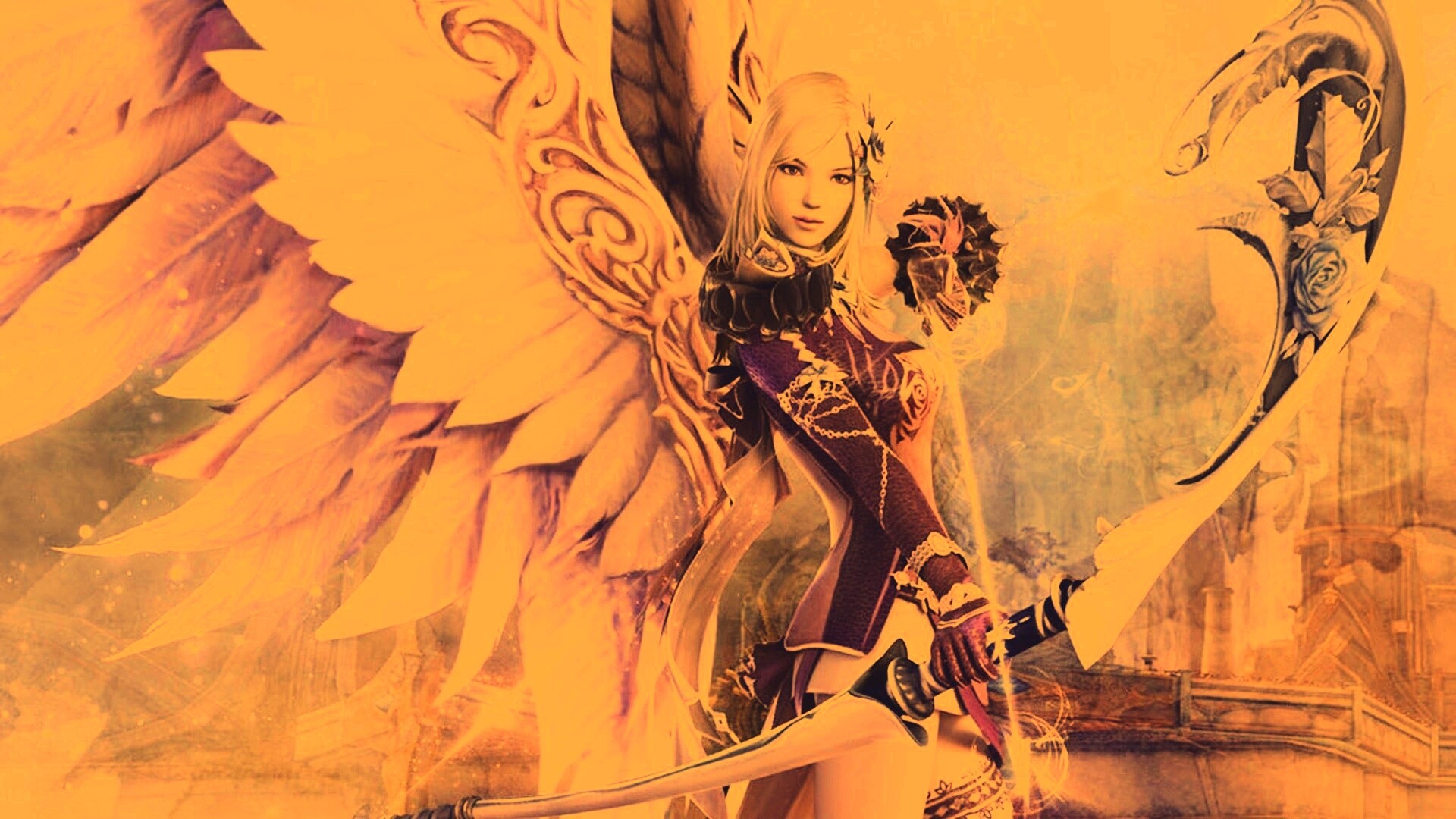 Эльфийка лучница из Aion обои