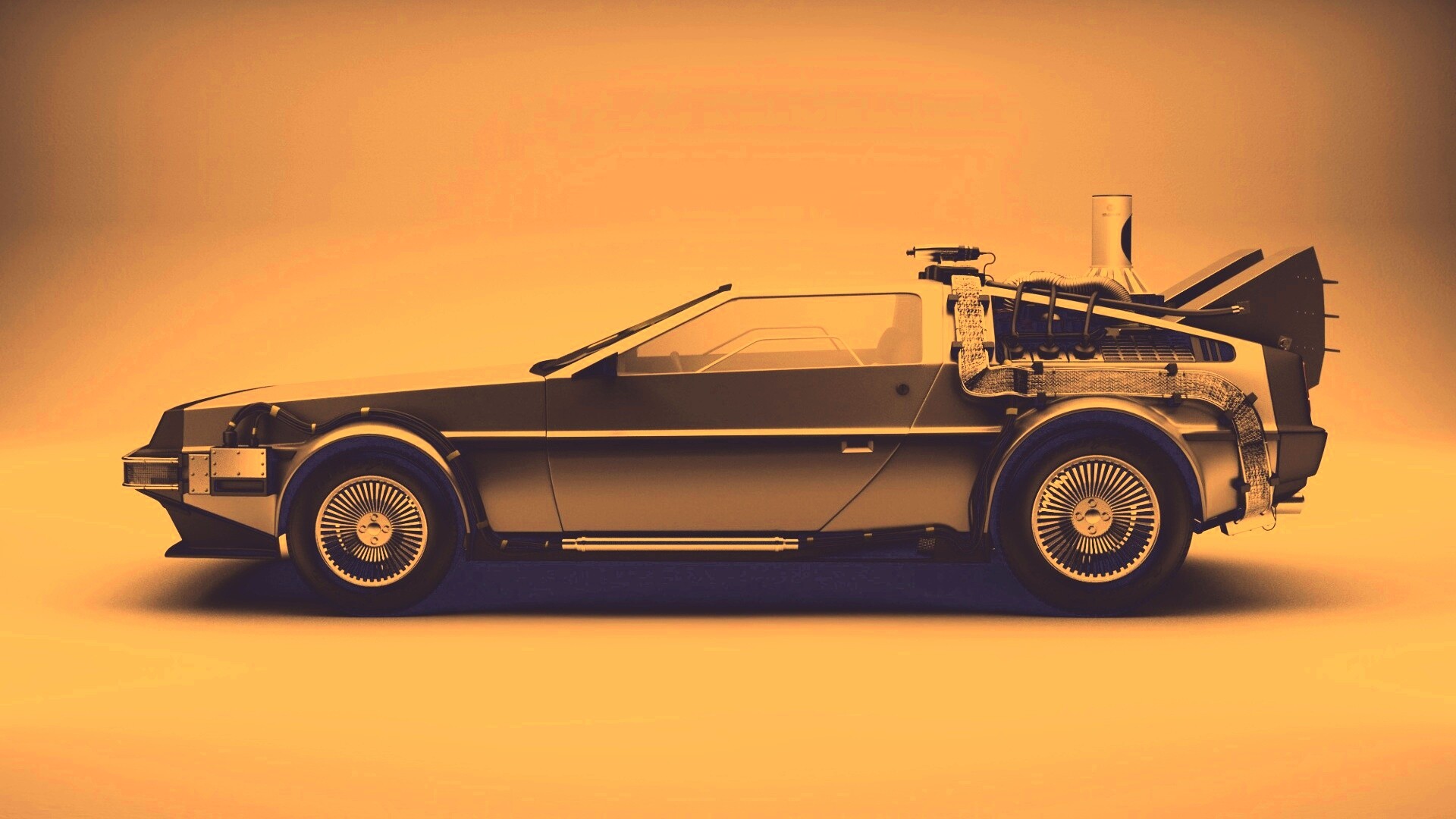 DeLorean машина времени обои