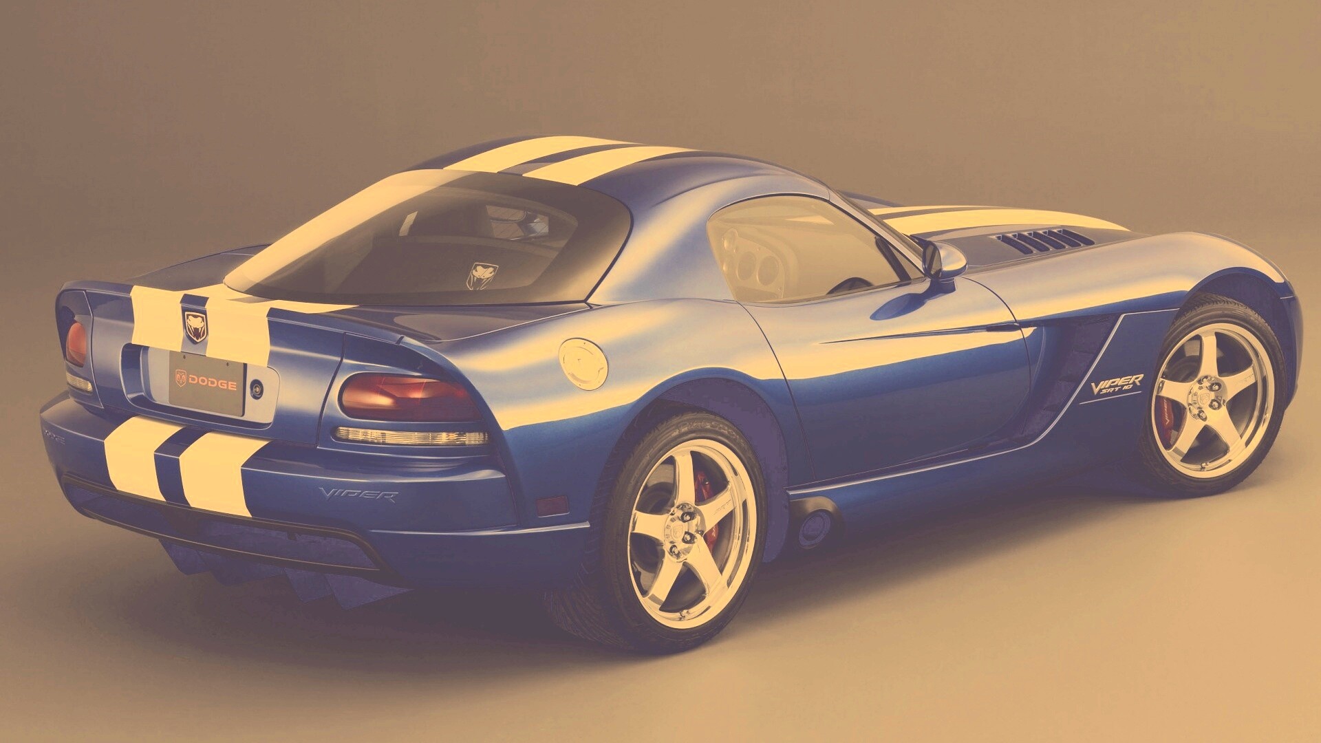 Синий Dodge Viper обои