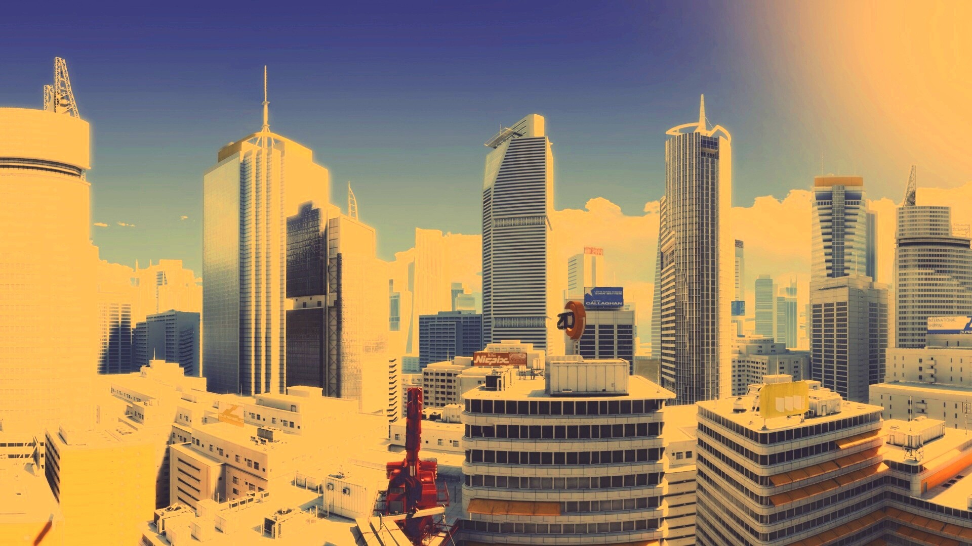Город Mirrors Edge обои