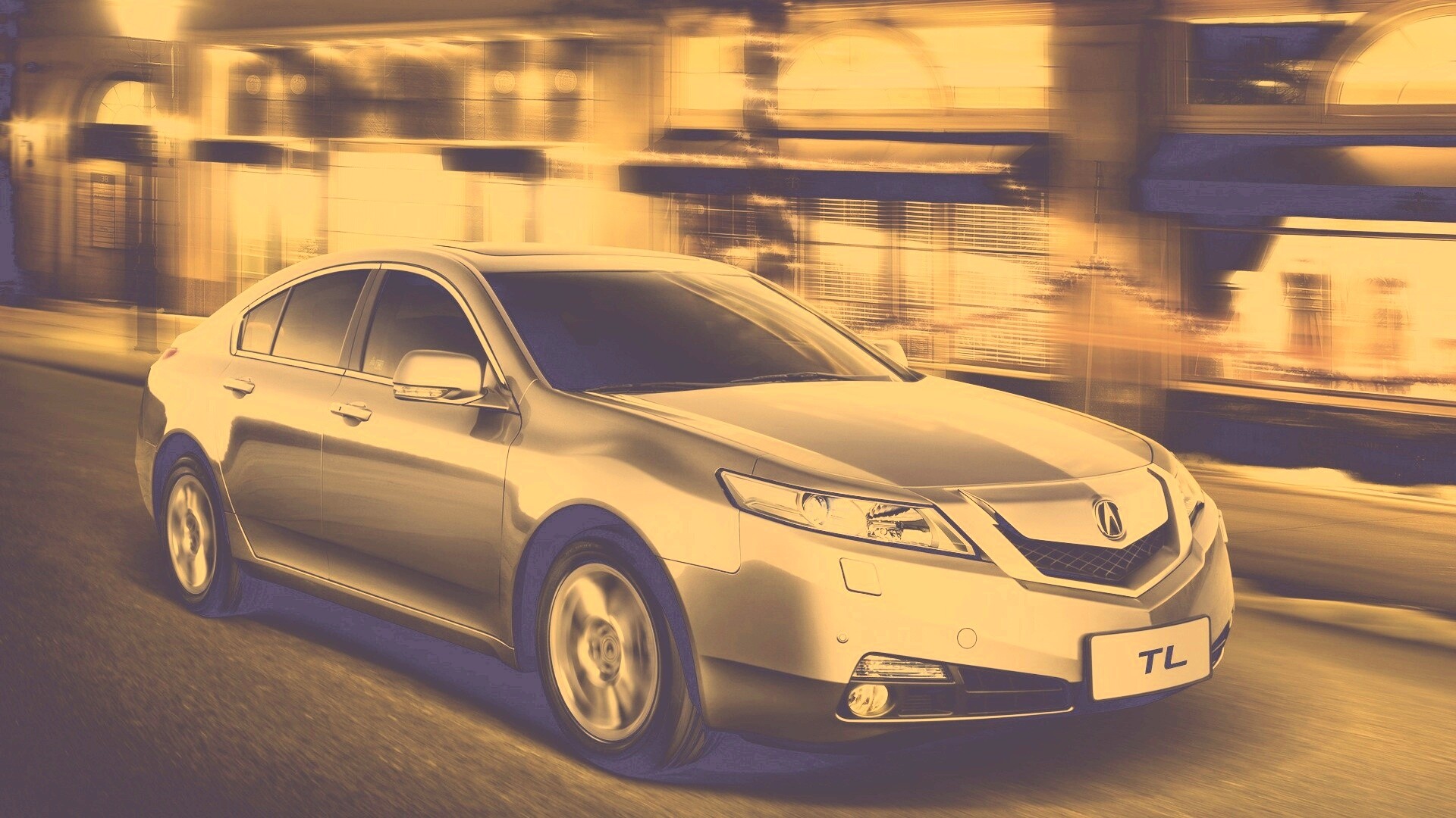 Acura в движении обои
