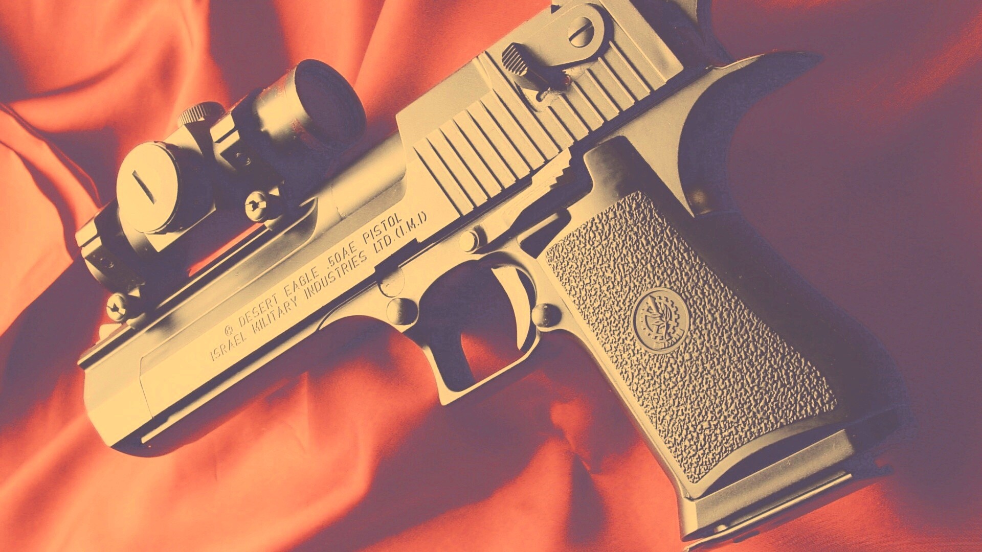 Пистолет Desert Eagle с прицелом обои