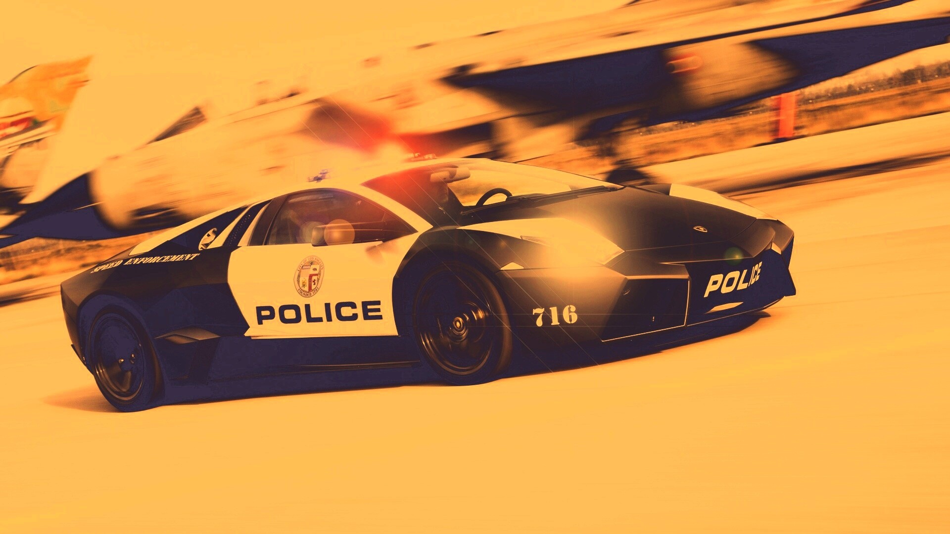 Полицейска Lamborghini из NFS обои