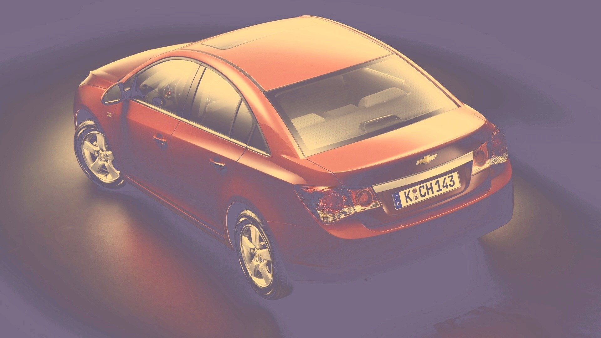 Шевроле Cruze красного цвета обои