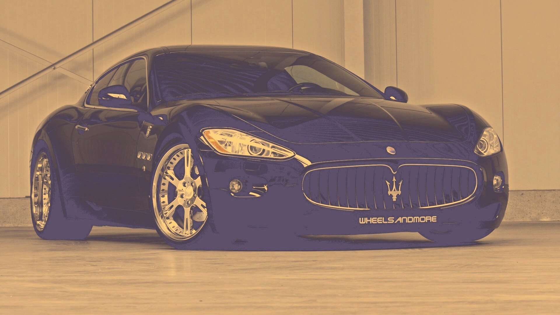 Черная мазерати Gran Turismo обои