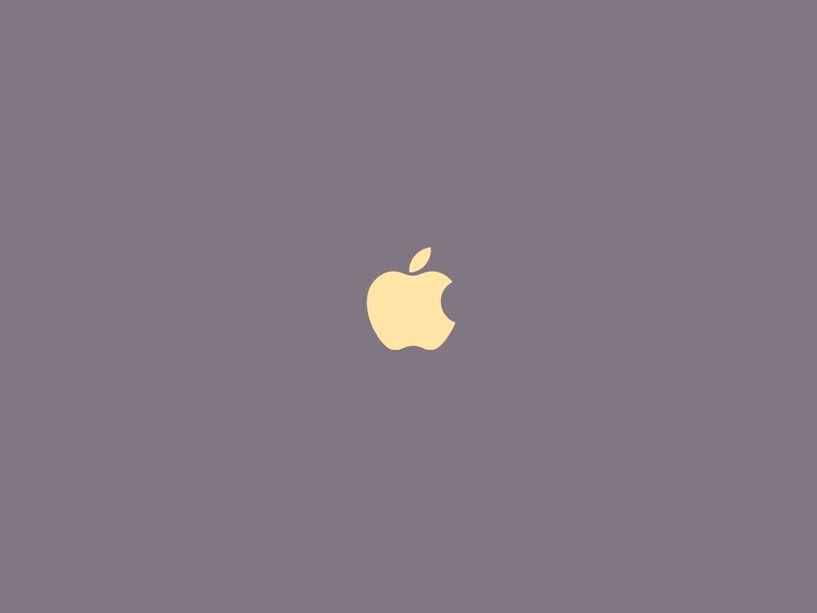 Логотип Apple на черном фоне обои