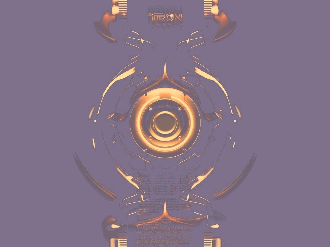 Tron Data Amber обои