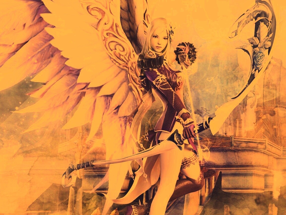 Эльфийка лучница из Aion обои