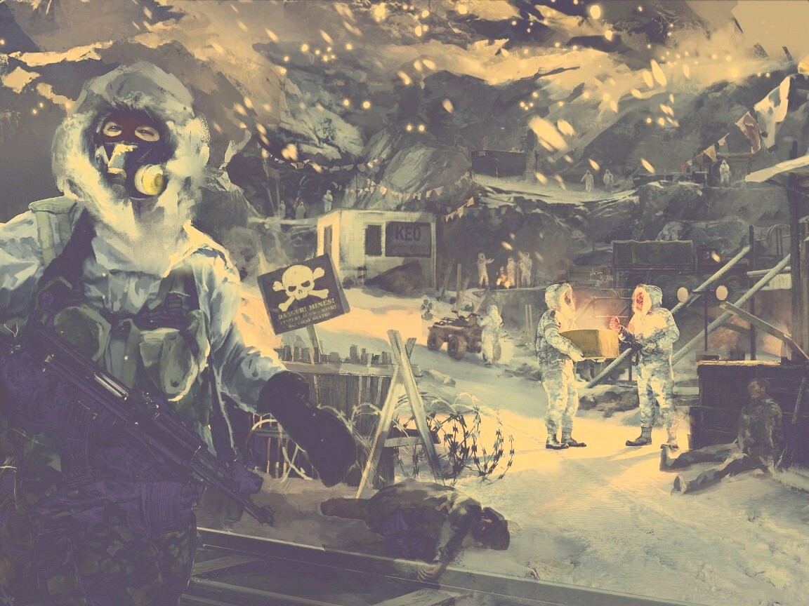 Снежно и опасно обои