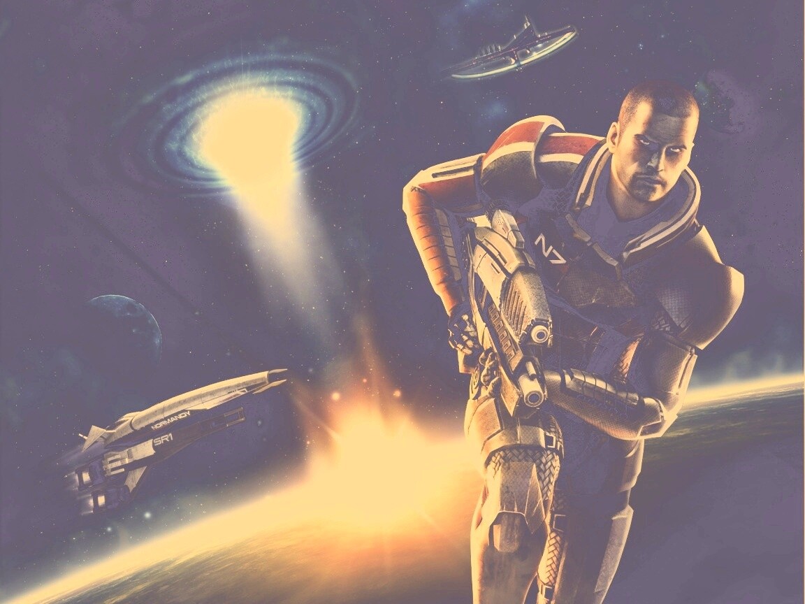 Шепард из вселенной Mass Effect обои