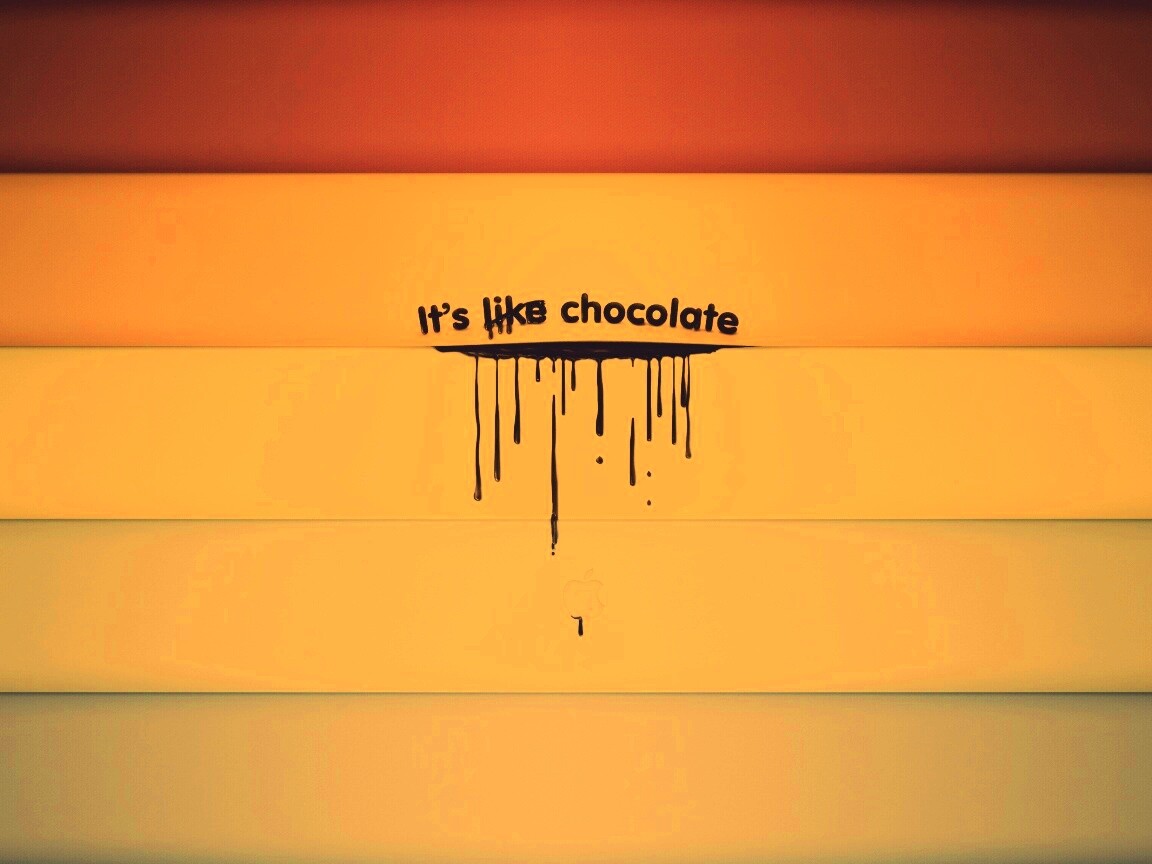 It"s not like chocolate обои