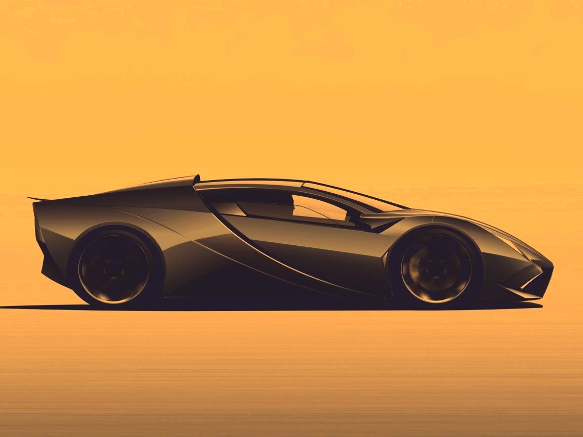 Скетч lamborghini  обои