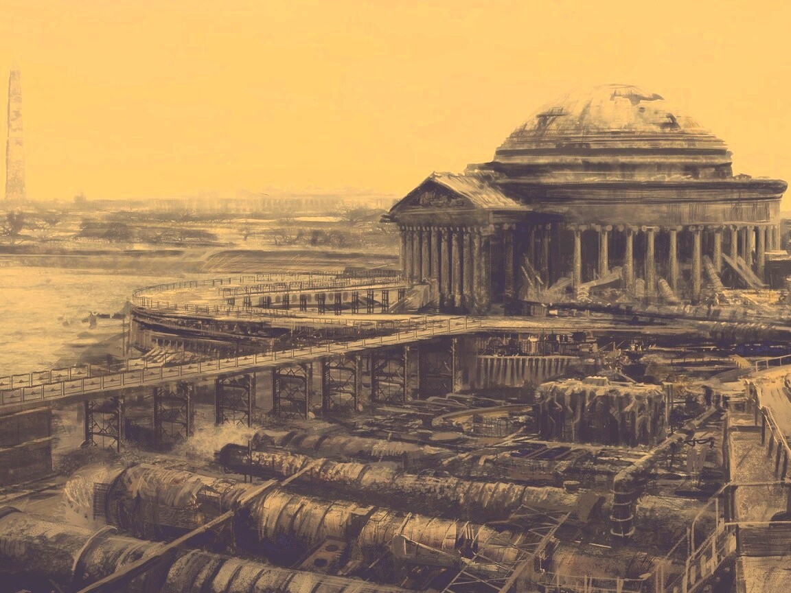 Водоочиститель в мемориале Джеферсона из Fallout 3 обои