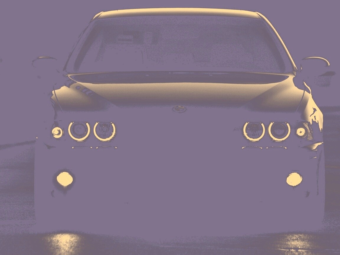 Чёрный BMW обои