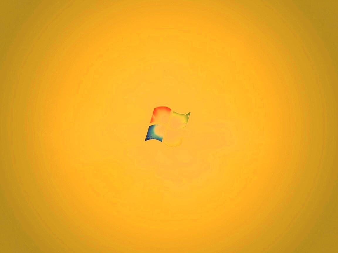 Сочный зеленый логотип Windows 7 обои