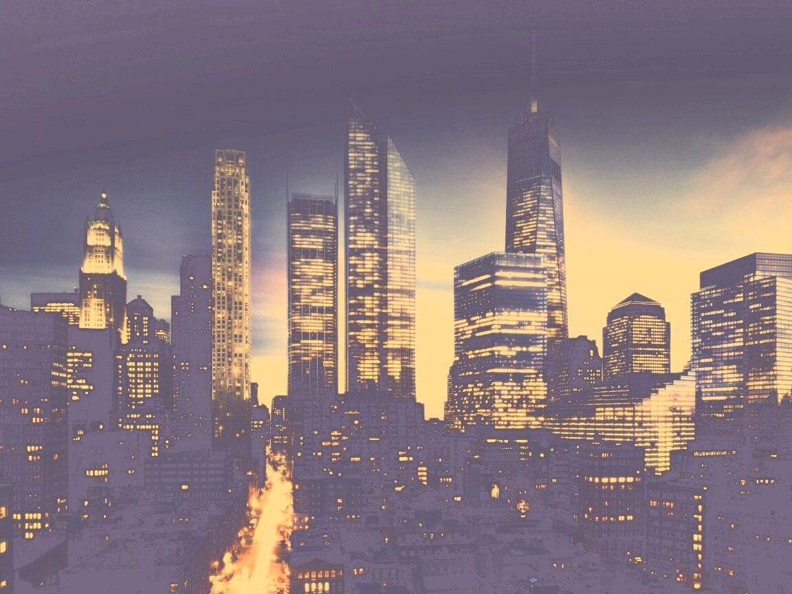 Ночной город обои