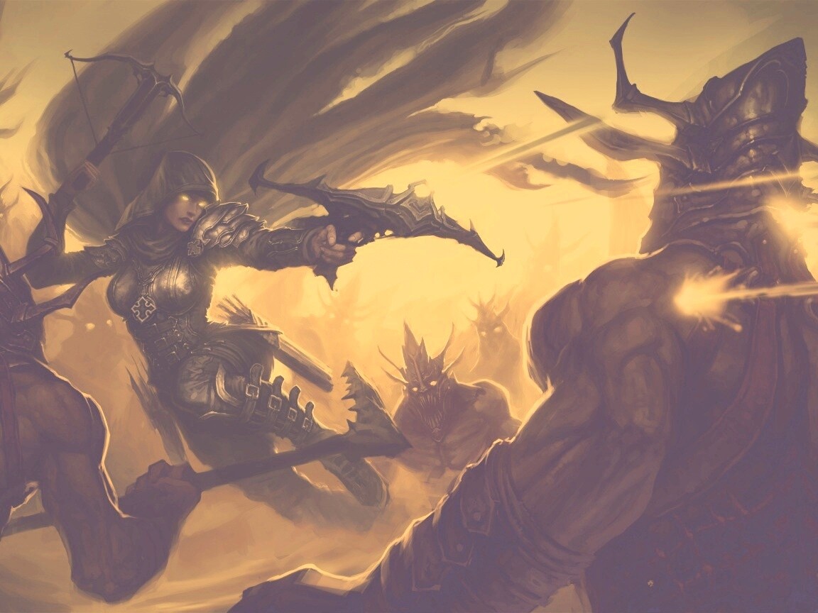 Охотник на демонов из Diablo 3 обои