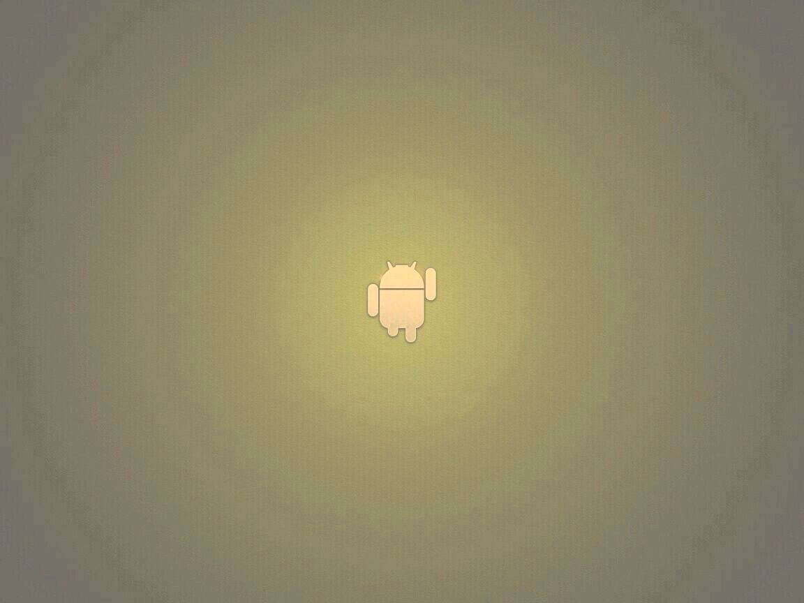 Логотип Android на зеленом фоне обои