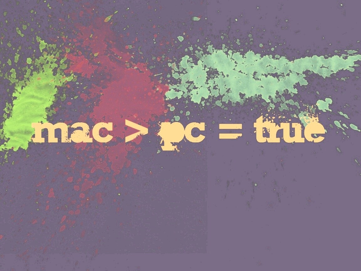 Mac лучше Pc обои