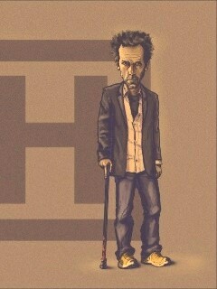 Шарж на доктора Хауса обои