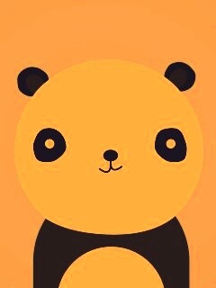 Минималистичная панда обои