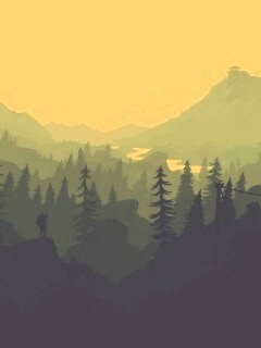 Зеленый Firewatch обои