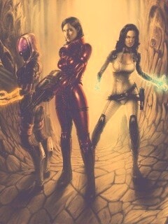 Девушки mass effect обои