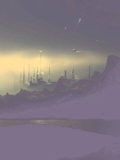 Долина в стиле SciFi обои