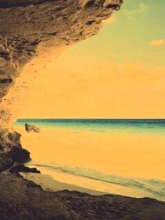 Скальный морской берег обои