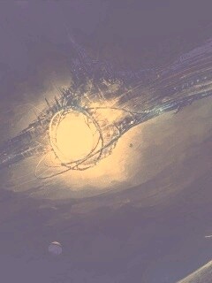 Зловещая космическая станция обои
